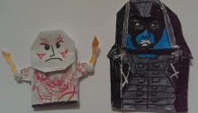 origami image of guardians of the galaxy characters